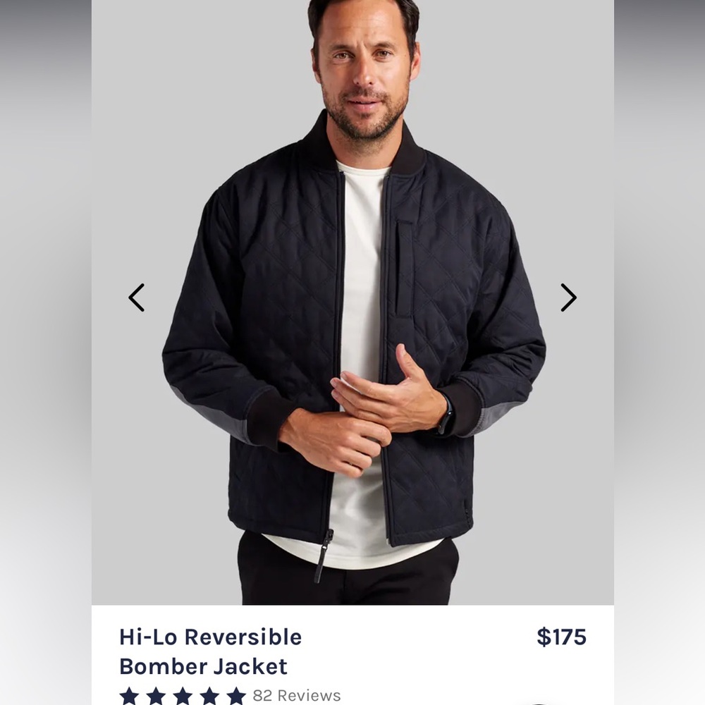 Bylt Hi-Lo Reversible Bomber Jacket